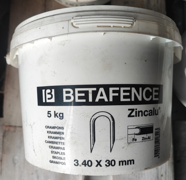 5 kg Krampen U-Nägel Befestigung Drahtschlaufen 3,40 x 30 mm verzinkt